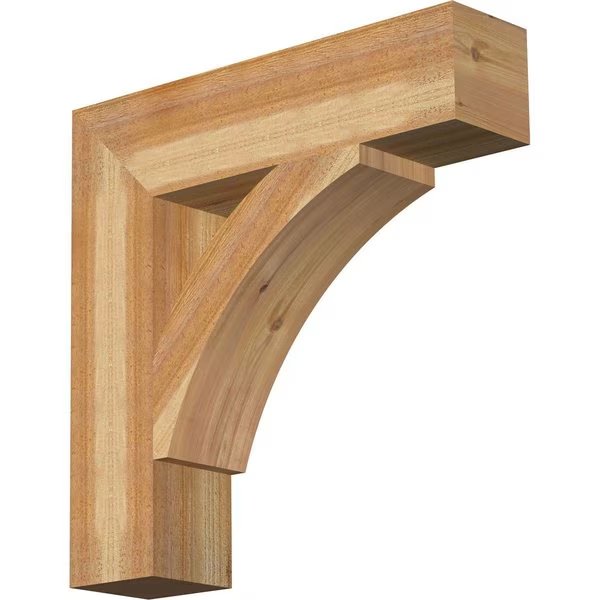 Thorton Block Rough Sawn Bracket, Western Red Cedar, 6